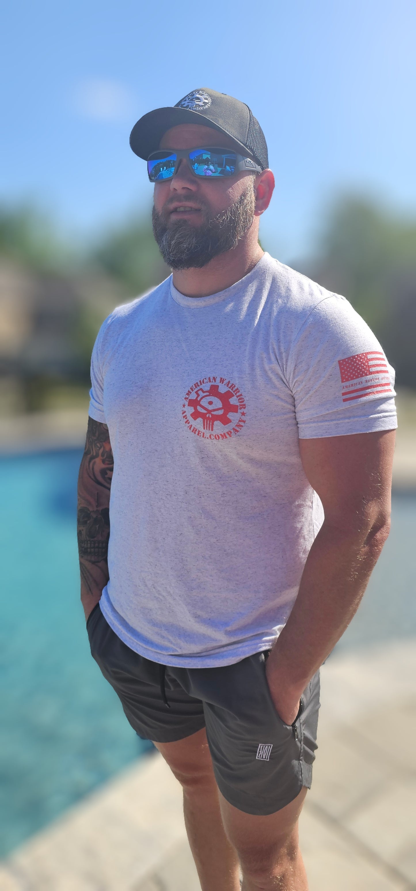 Blue Collar Patriot Graphic tee