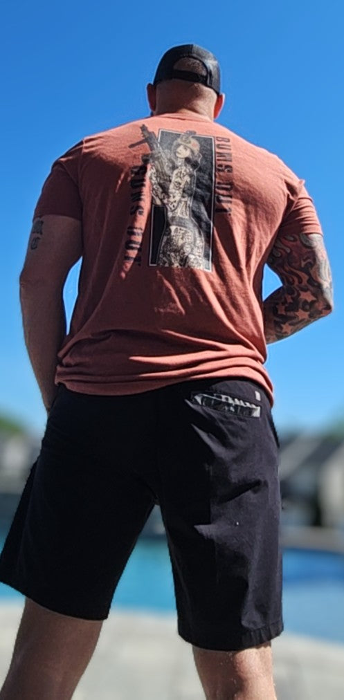 Guns Out Bums Out t-shirt