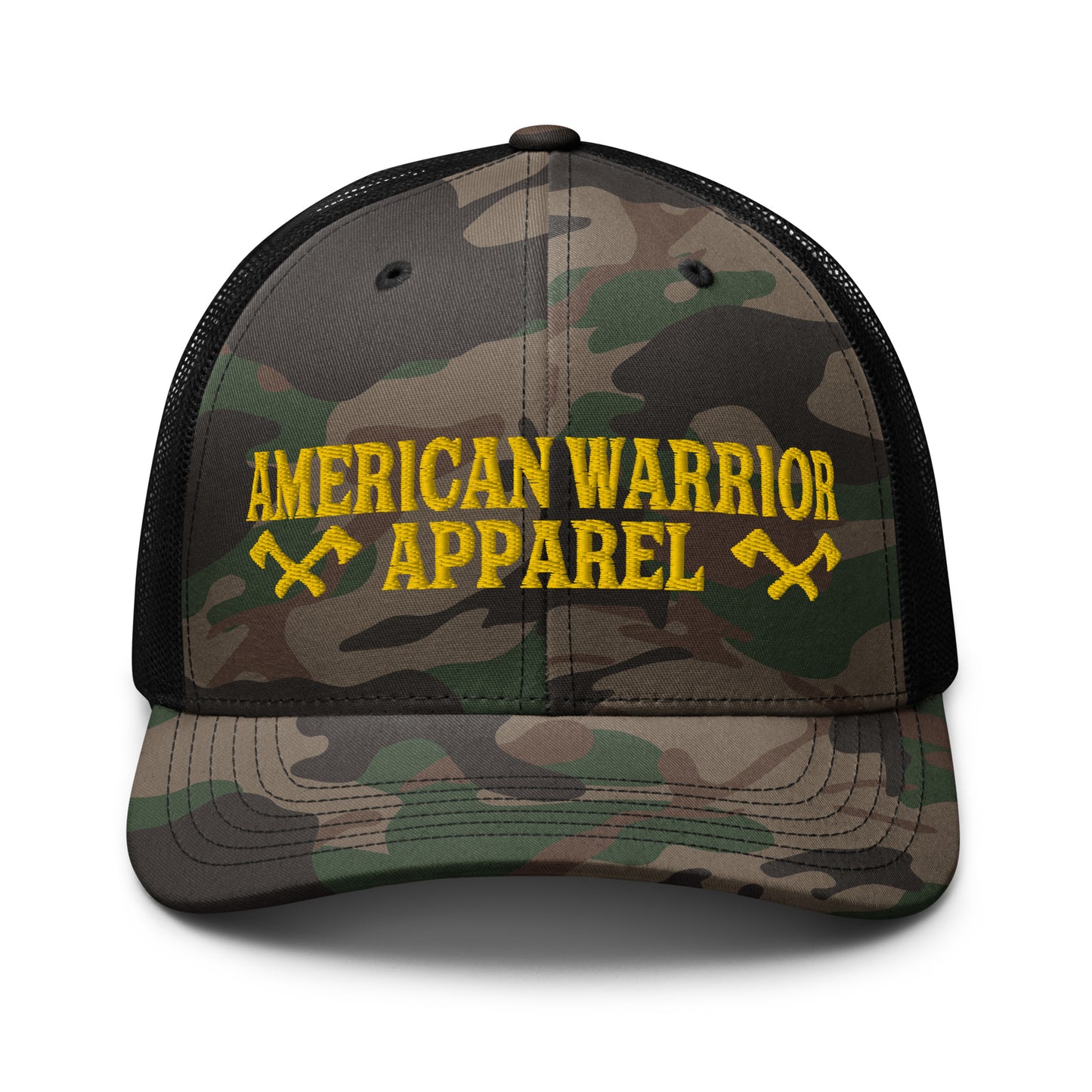Battle AX Logo Camouflage trucker hat
