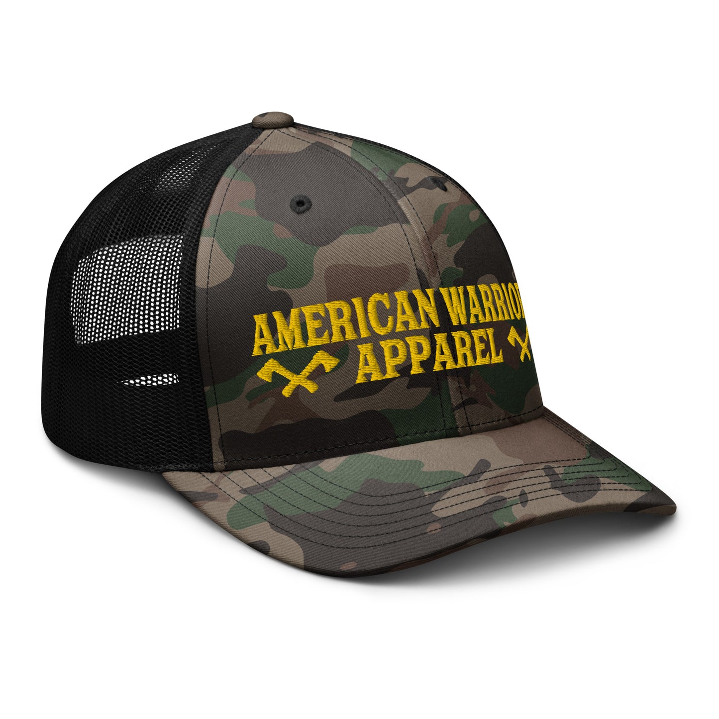 Battle AX Logo Camouflage trucker hat