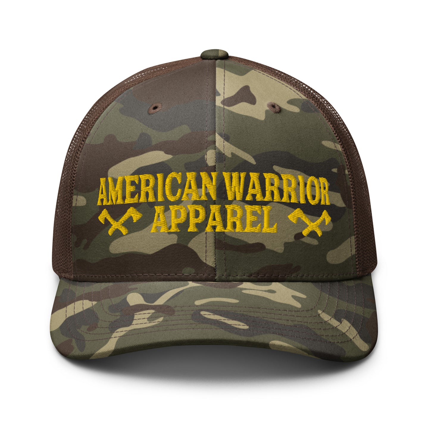 Battle AX Logo Camouflage trucker hat