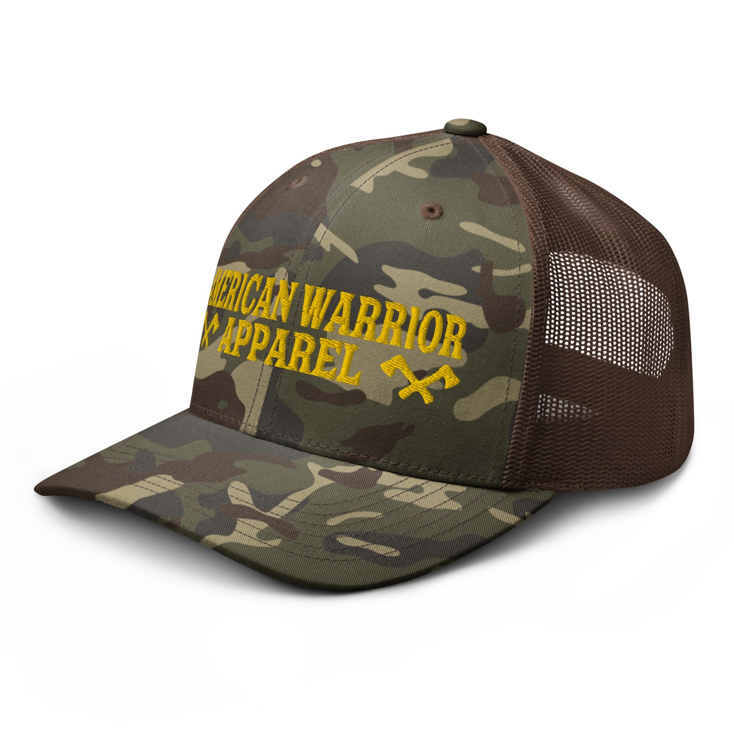 Battle AX Logo Camouflage trucker hat