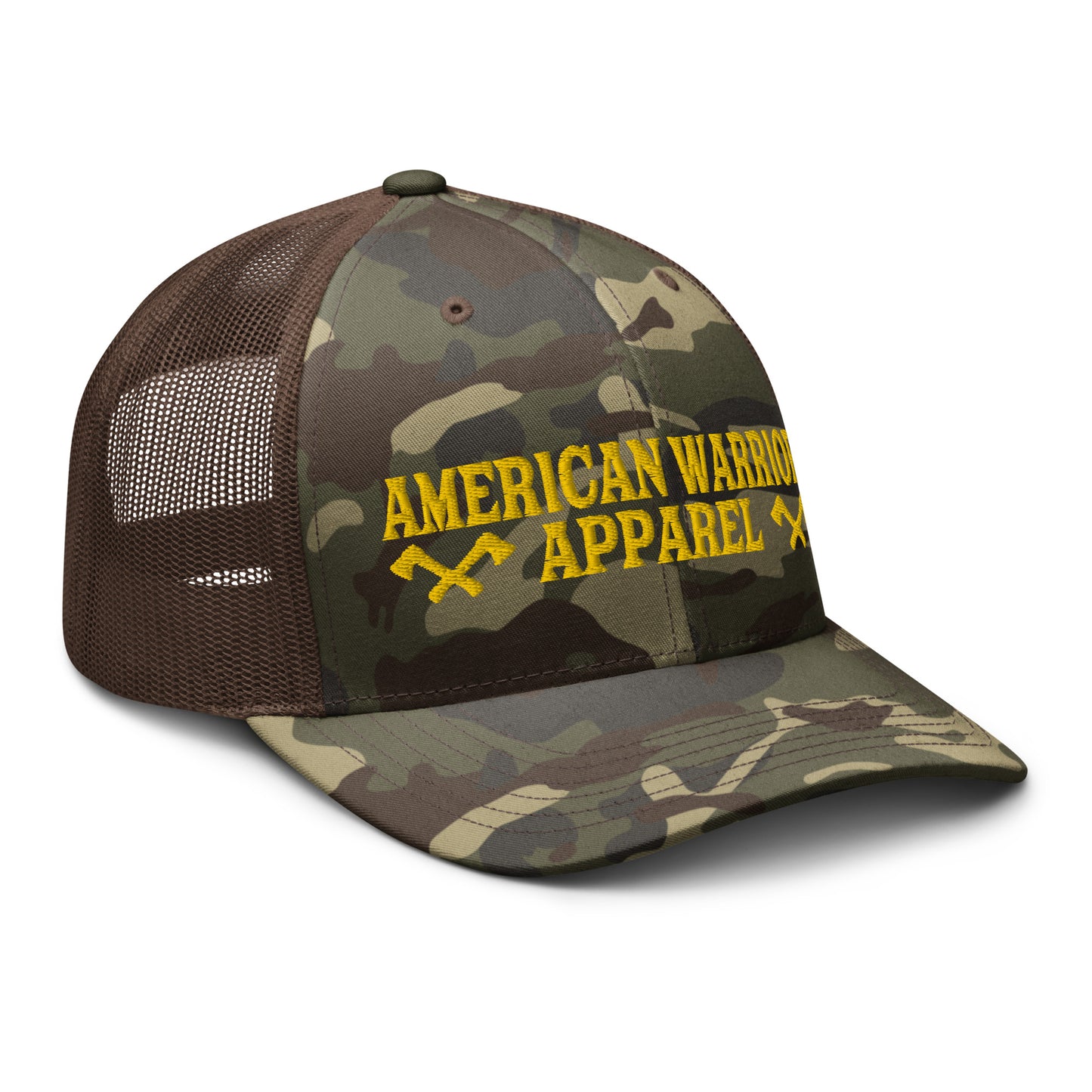 Battle AX Logo Camouflage trucker hat
