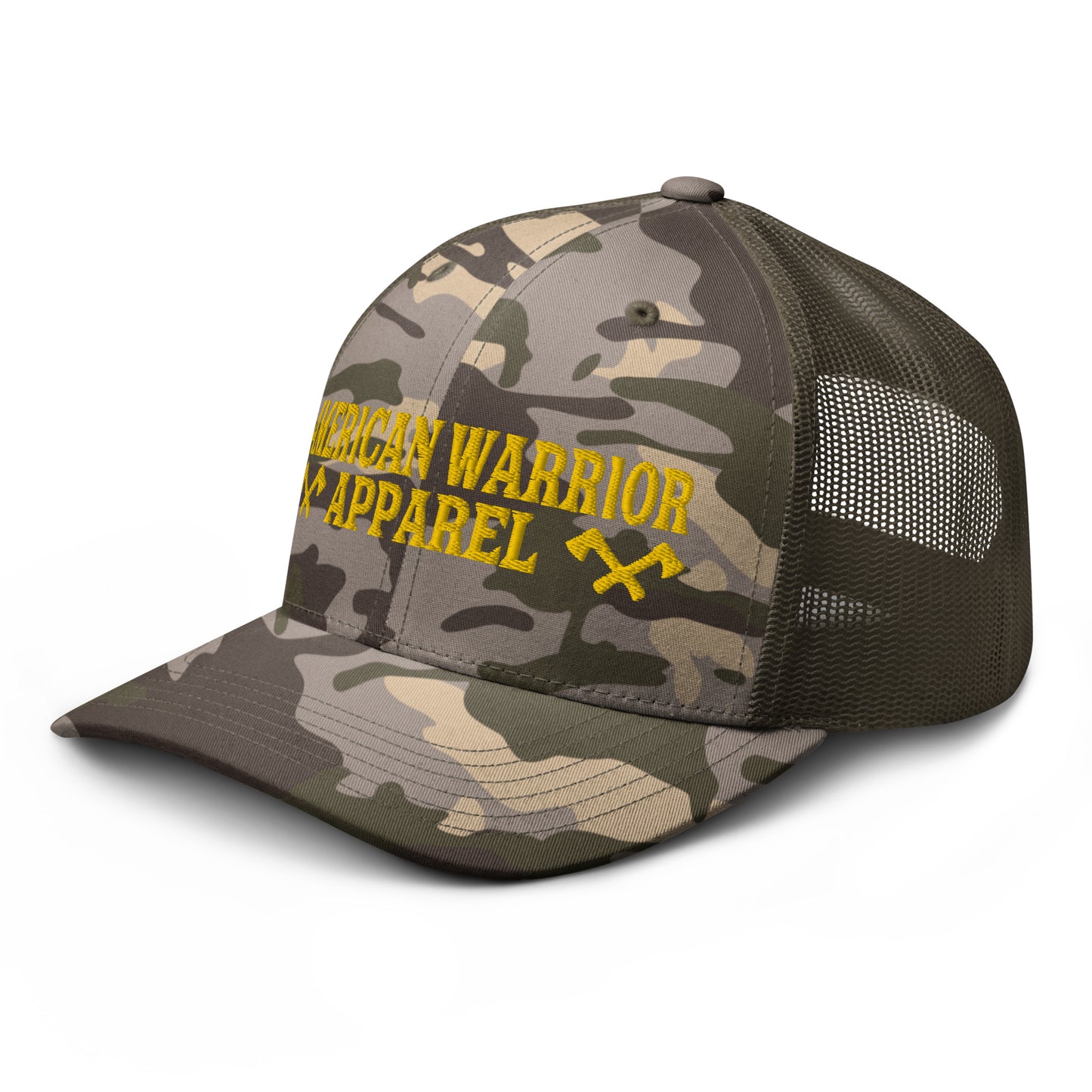 Battle AX Logo Camouflage trucker hat