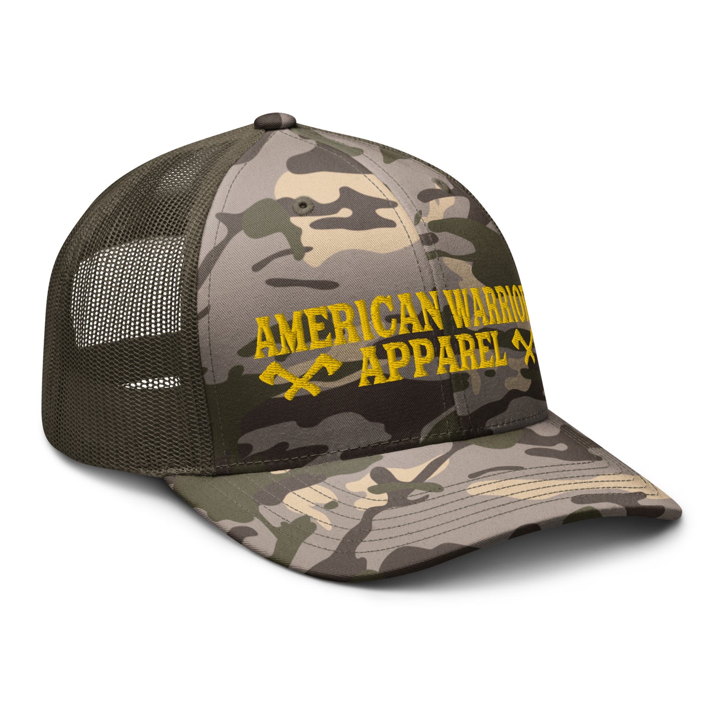 Battle AX Logo Camouflage trucker hat
