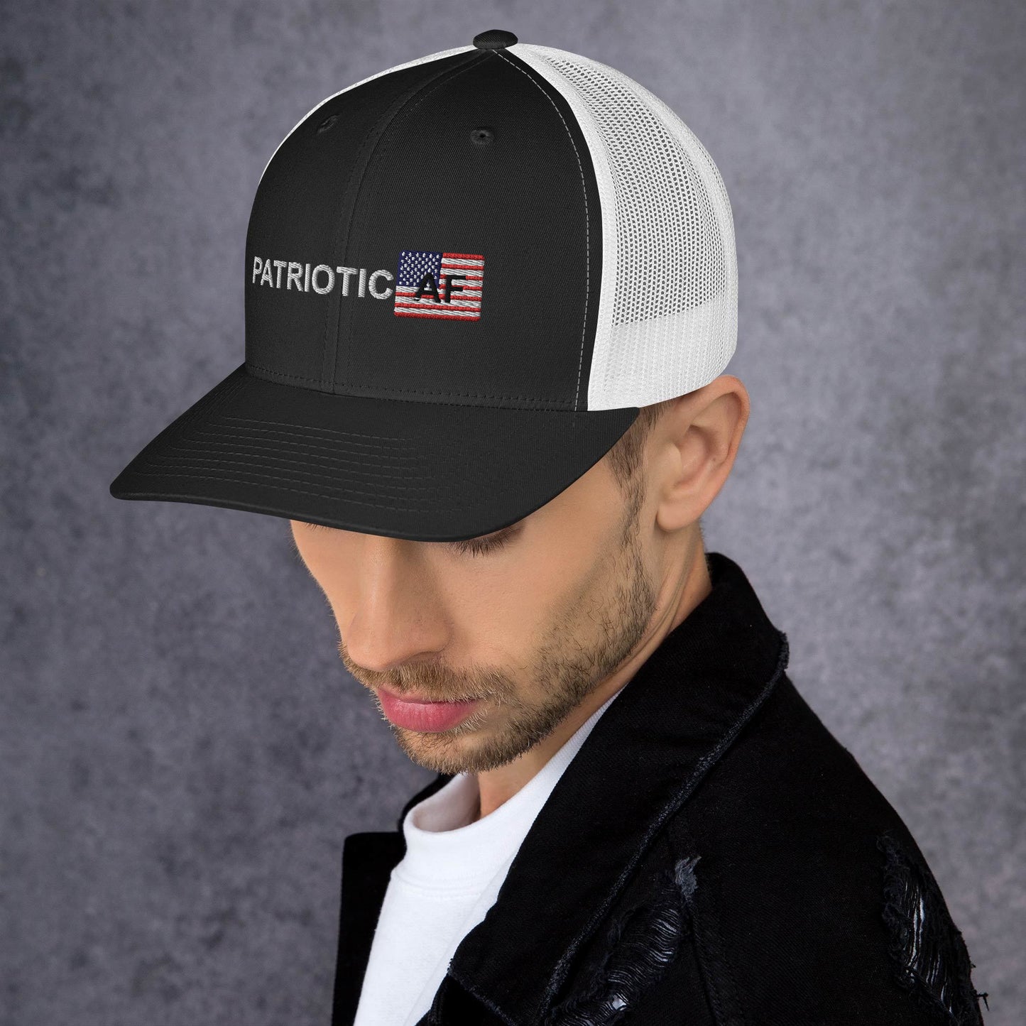 Patriotic AF RWB Trucker Cap