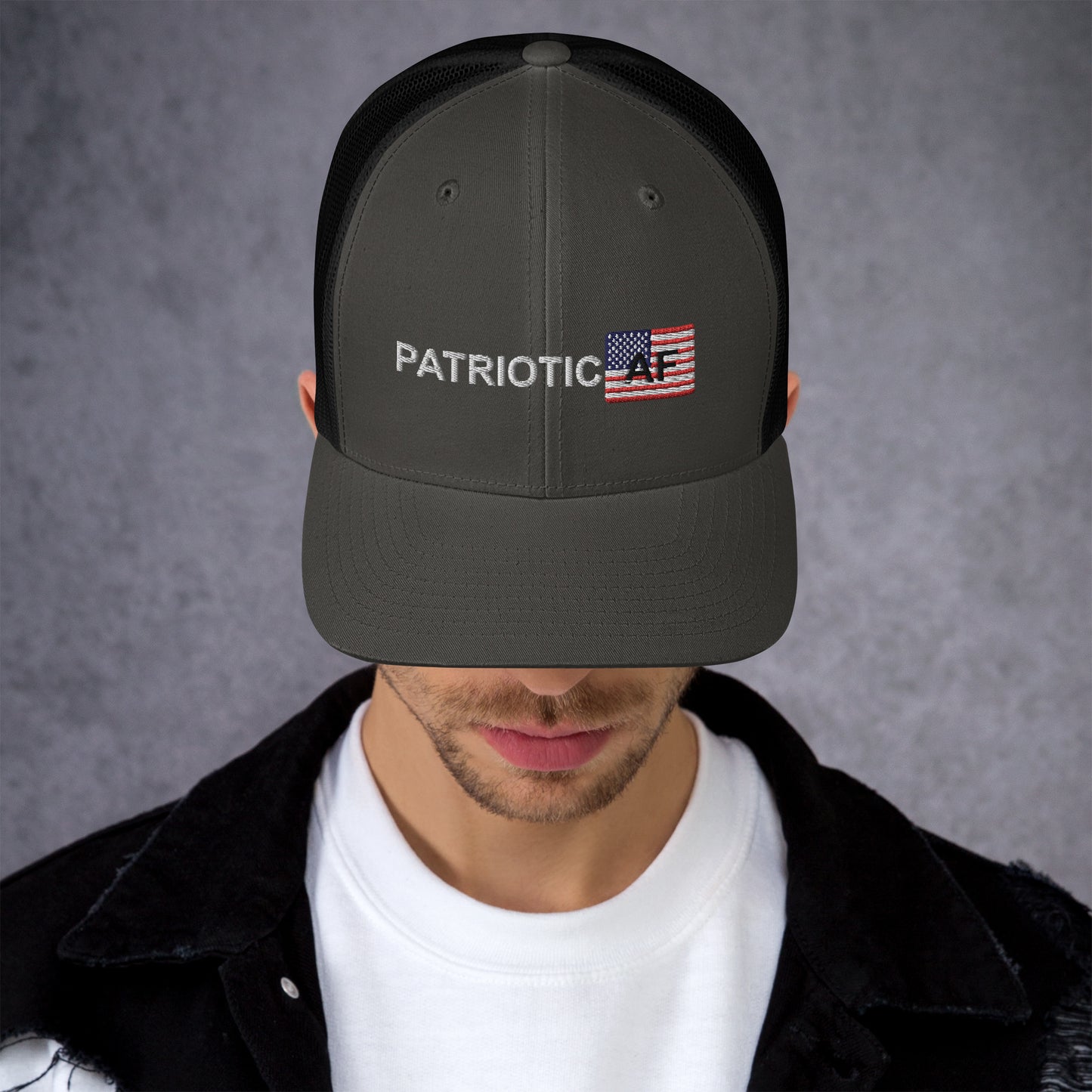 Patriotic AF RWB Trucker Cap