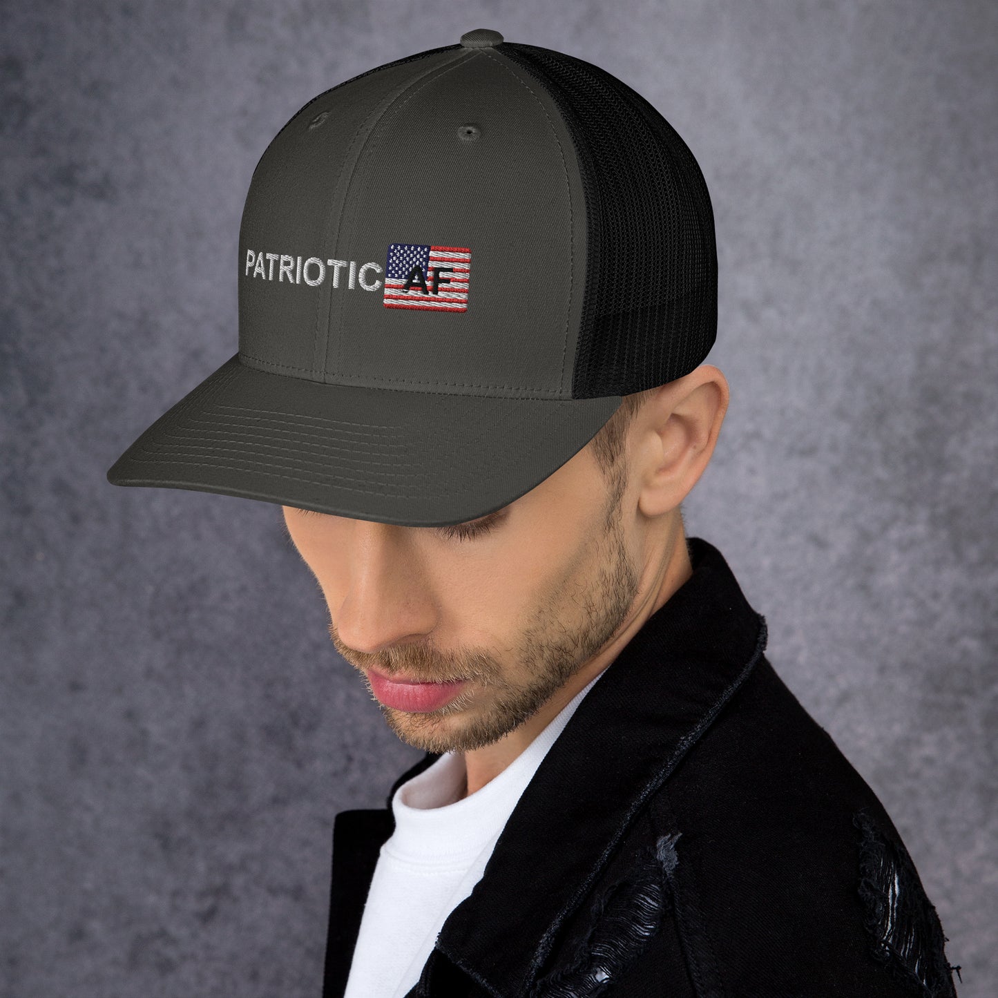 Patriotic AF RWB Trucker Cap