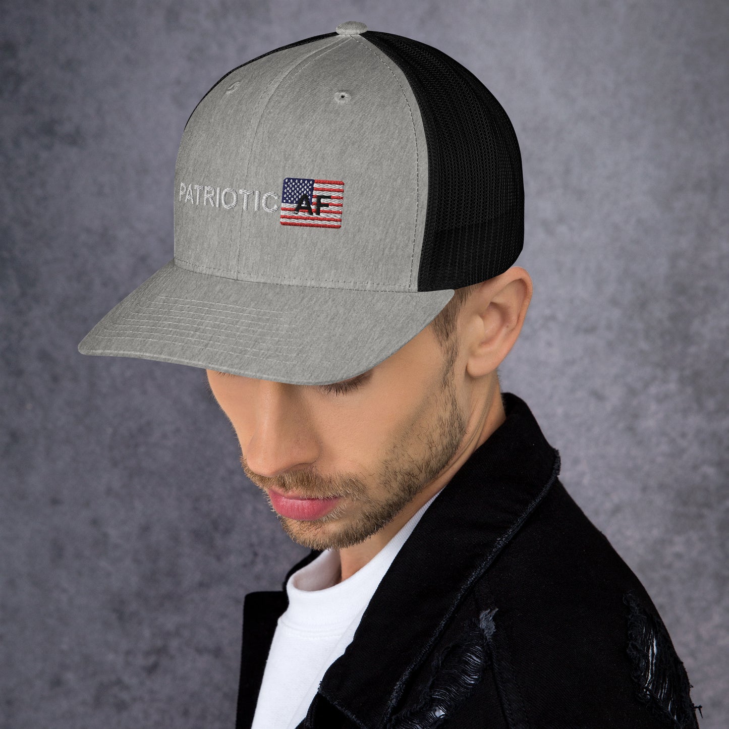 Patriotic AF RWB Trucker Cap