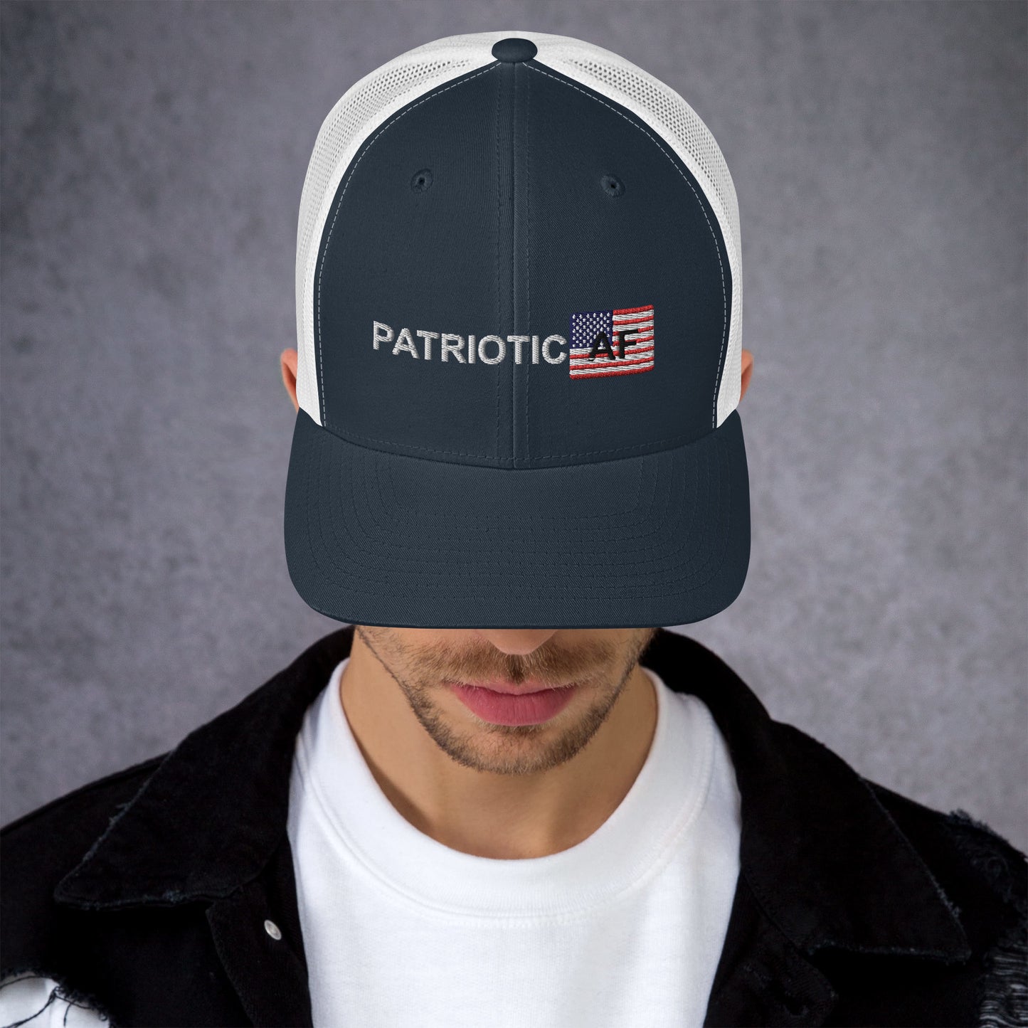 Patriotic AF RWB Trucker Cap