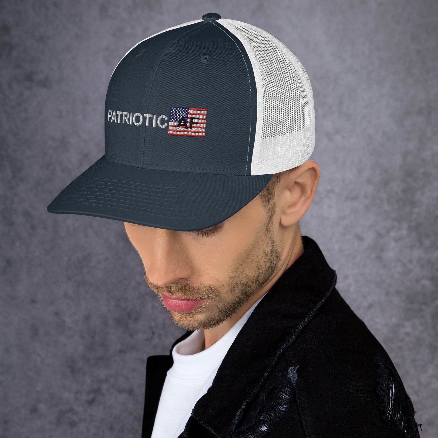 Patriotic AF RWB Trucker Cap