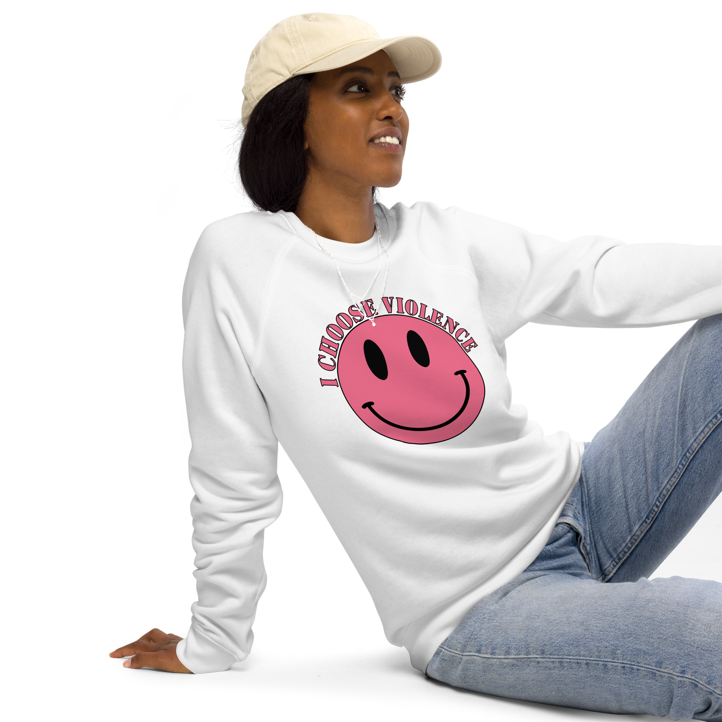 Women's I Choose Violence raglan sweatshirt