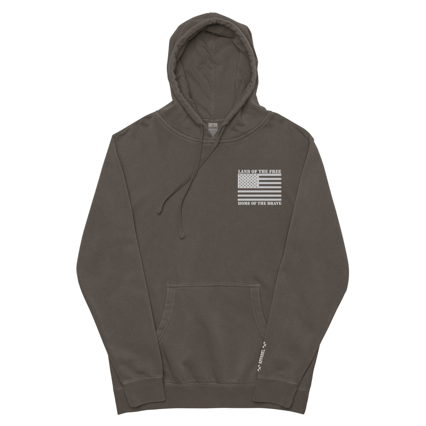 Land of the free Unisex pigment-dyed hoodie
