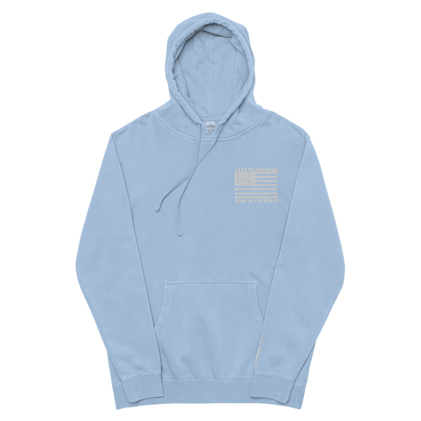 Land of the free Unisex pigment-dyed hoodie
