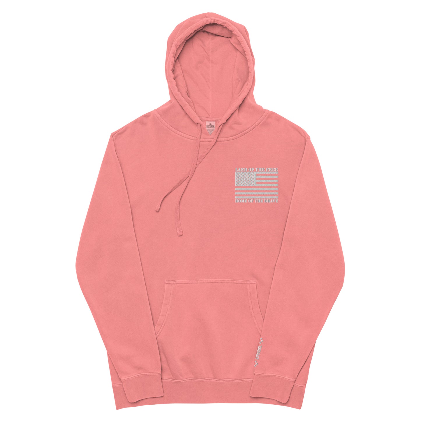 Land of the free Unisex pigment-dyed hoodie