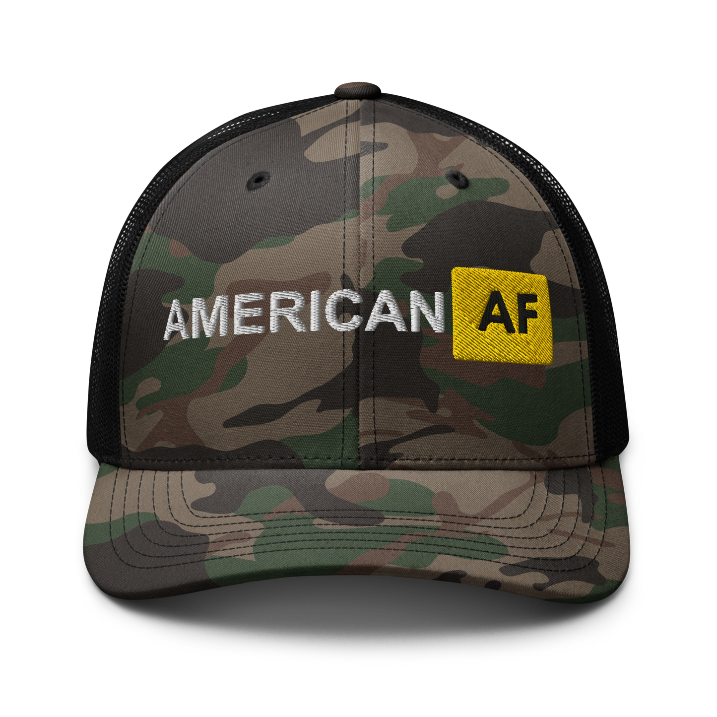 American AF Camouflage trucker hat