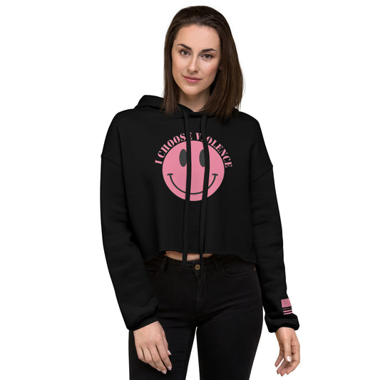 Women's I Choose Violence Crop Hoodie